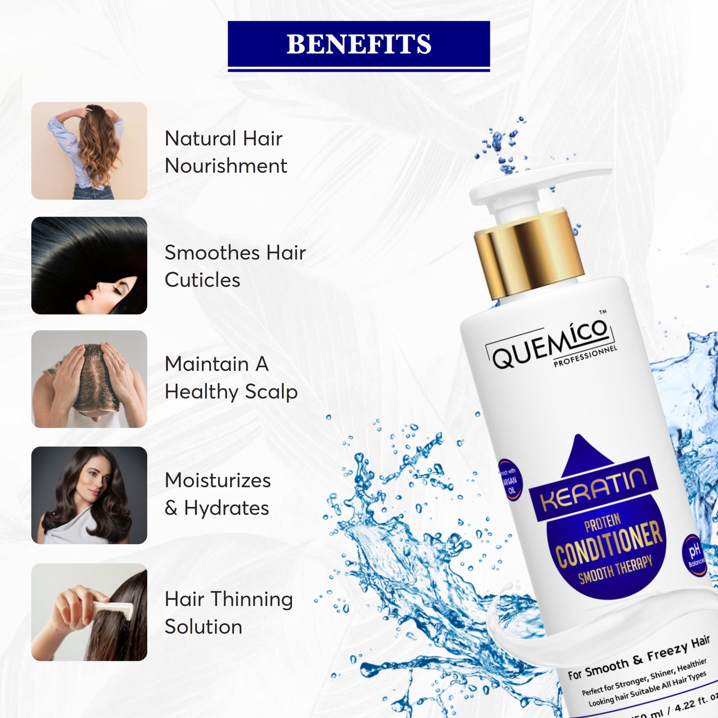 Keratin Protein Smooth Conditioner with Argan Oil, 150ml