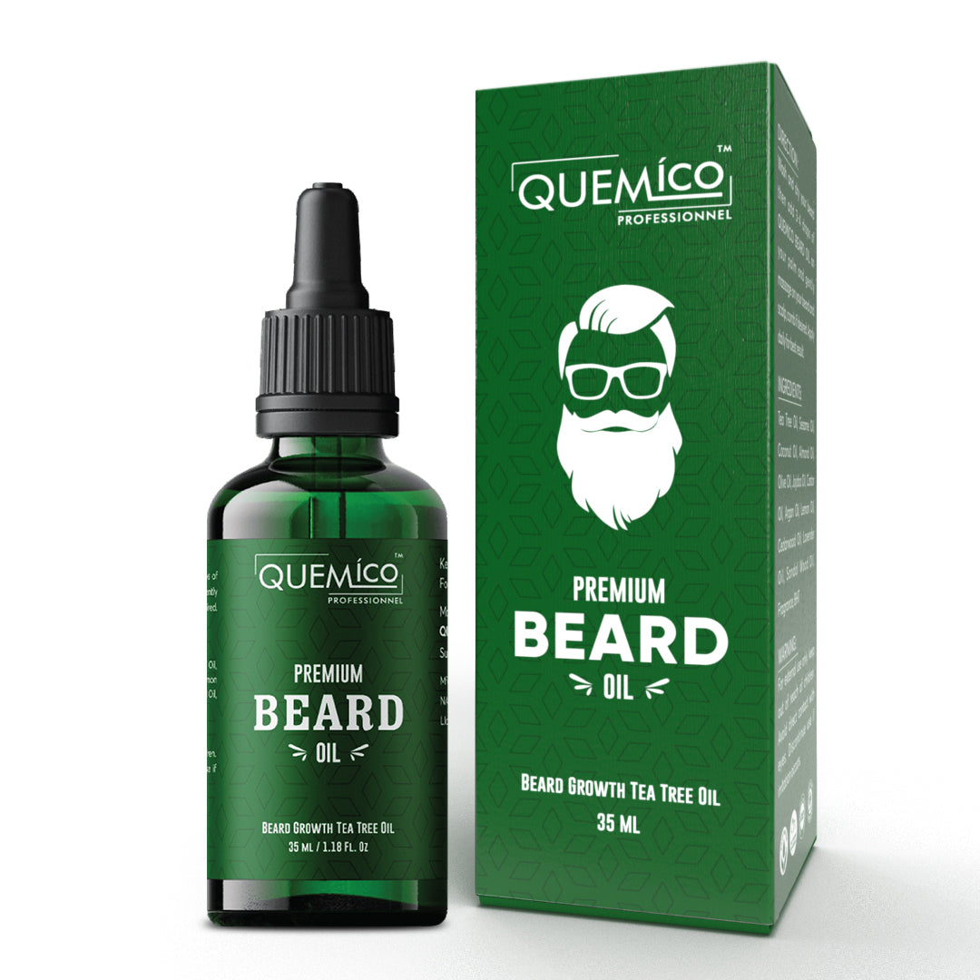 Beard Growth Oil with Tea Tree oil & 5 Essential Oils, 35ml