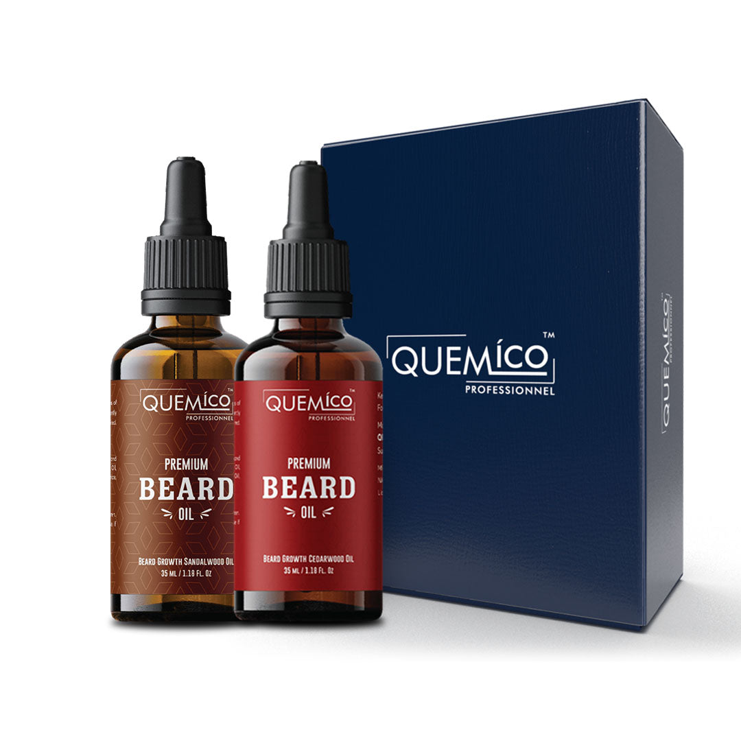 Beard Growth Oils Gift Box - Sandalwood Oil + Cedarwood Oil