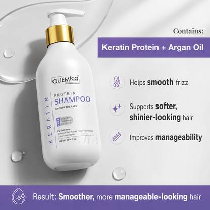 Sulphate Free Keratin Smoothing Kit - Shampoo, Conditioner & Hair Serum