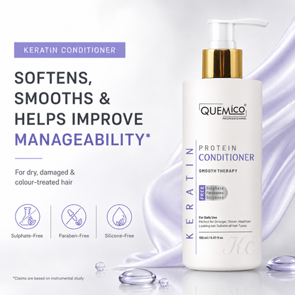 Sulphate Free Keratin Smoothing Kit - Shampoo, Conditioner & Hair Serum