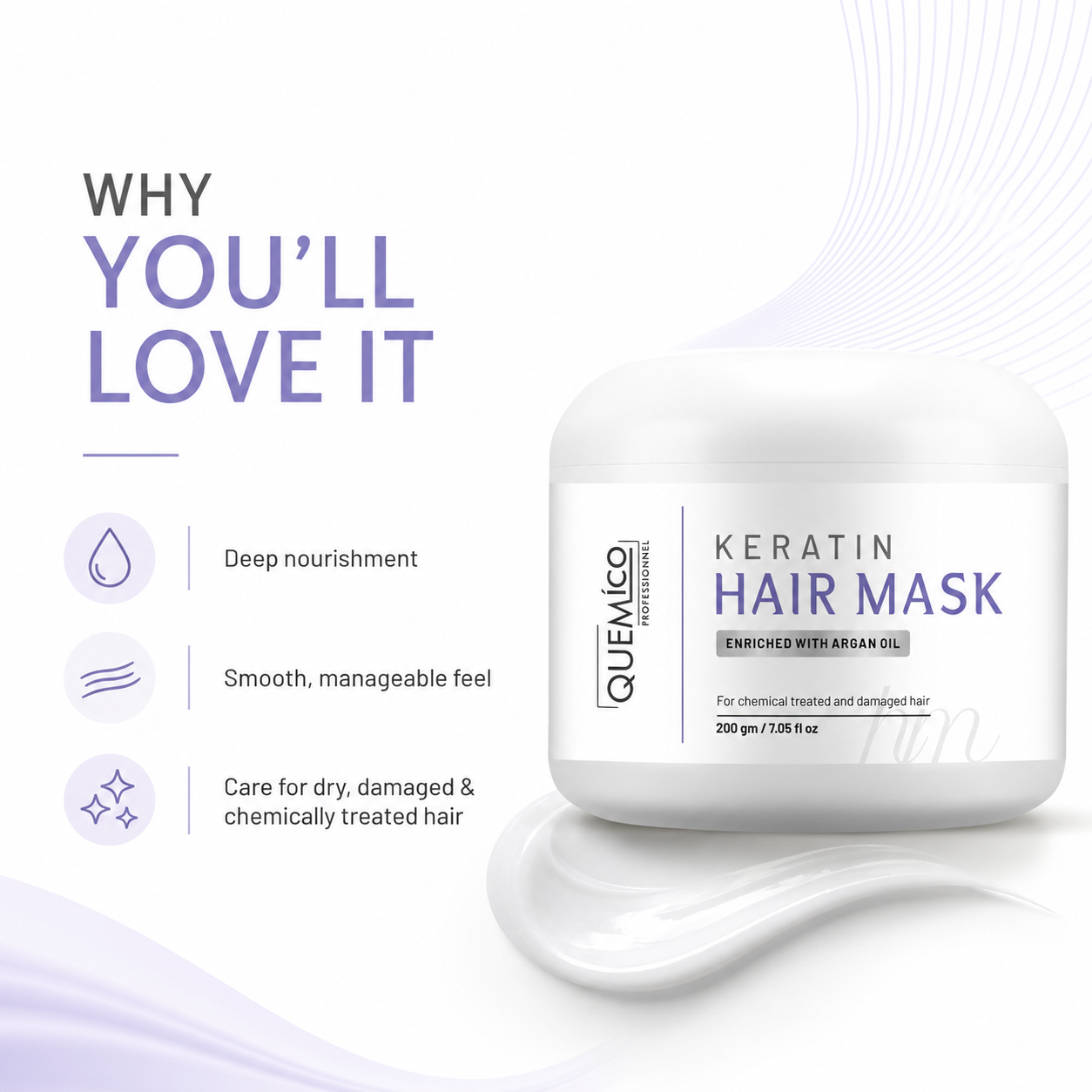 Keratin Repair Hair Mask, 200g