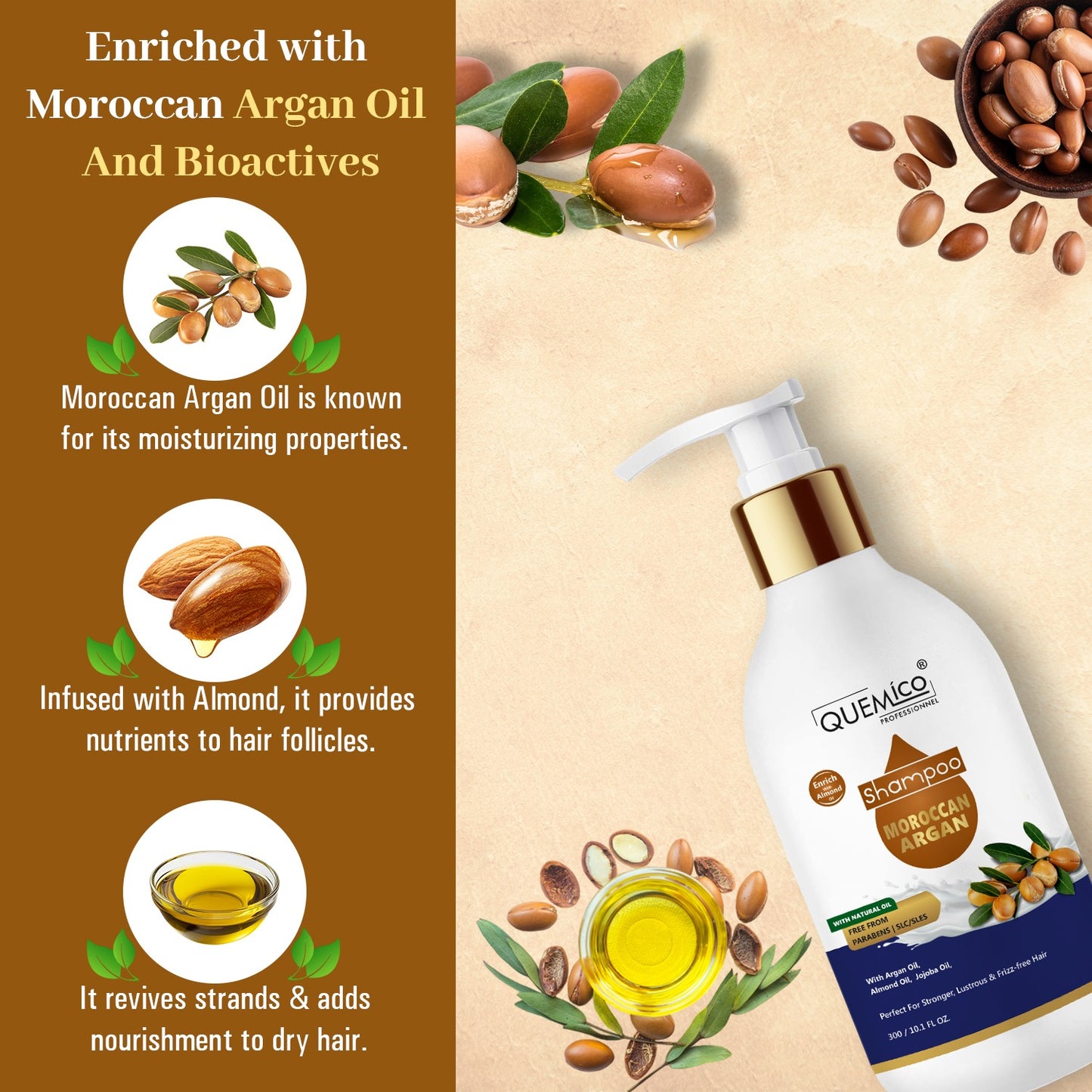 Moroccan Argan Oil Shampoo & Conditioner Combo