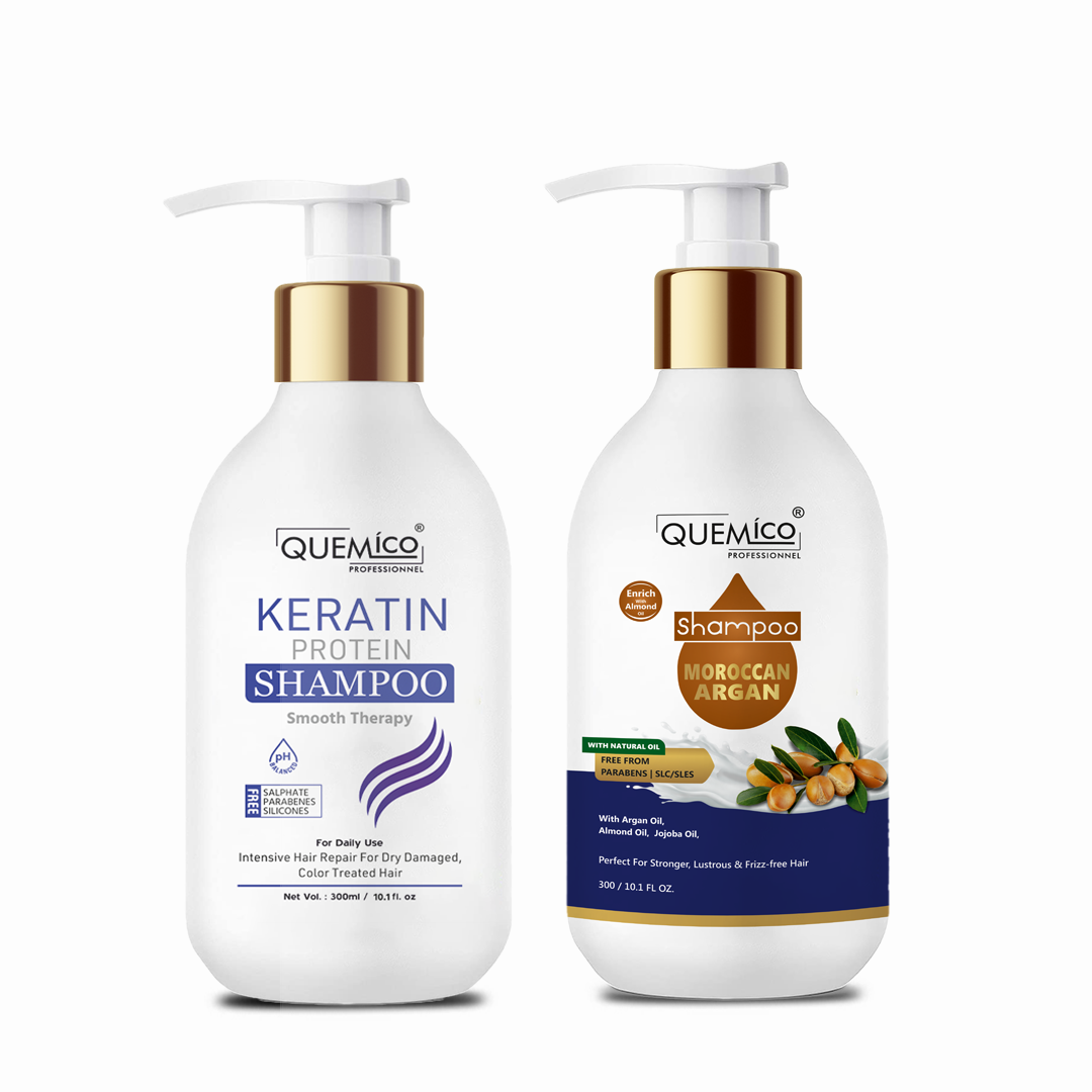 Sulphate Free Keratin Smooth Shampoo & Moroccan Argan Oil Shampoo Kit